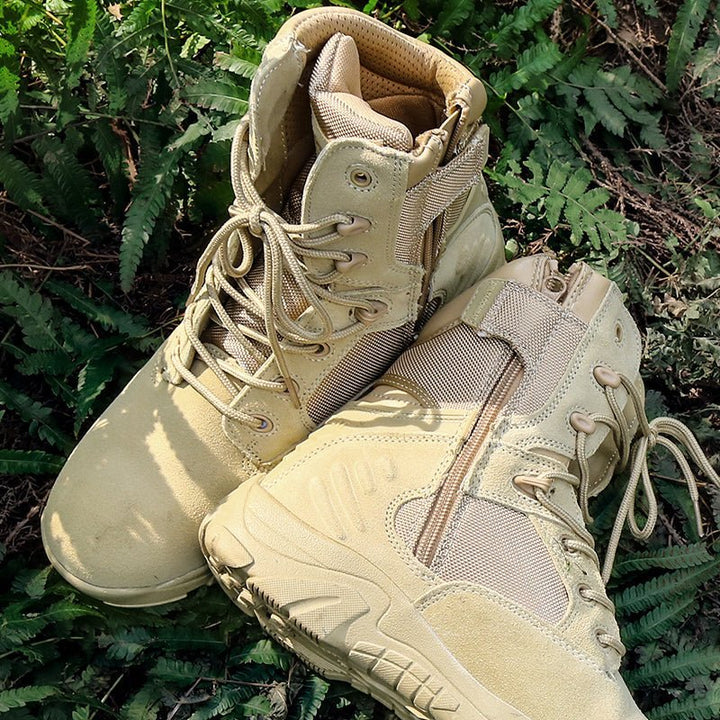 Men’s Lightweight Waterproof Tactical Hiking Shoes – Grip Sole for Outdoor Use