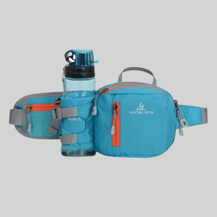 Lightweight Water-Resistant Outdoor Waist Pack – Bottle Holder Design