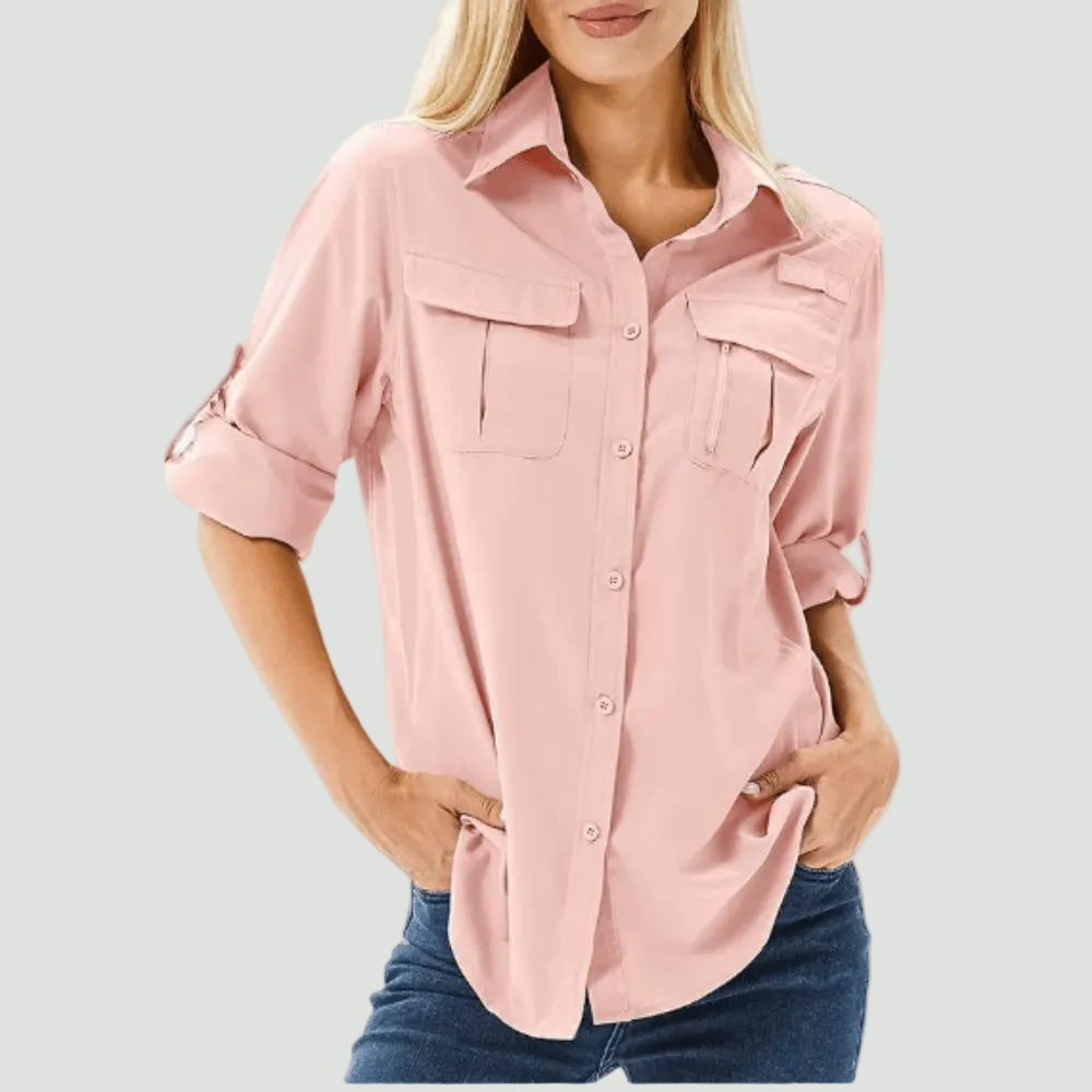 Women’s Lightweight Long Sleeve Hiking Shirt – Breathable for Outdoor Use