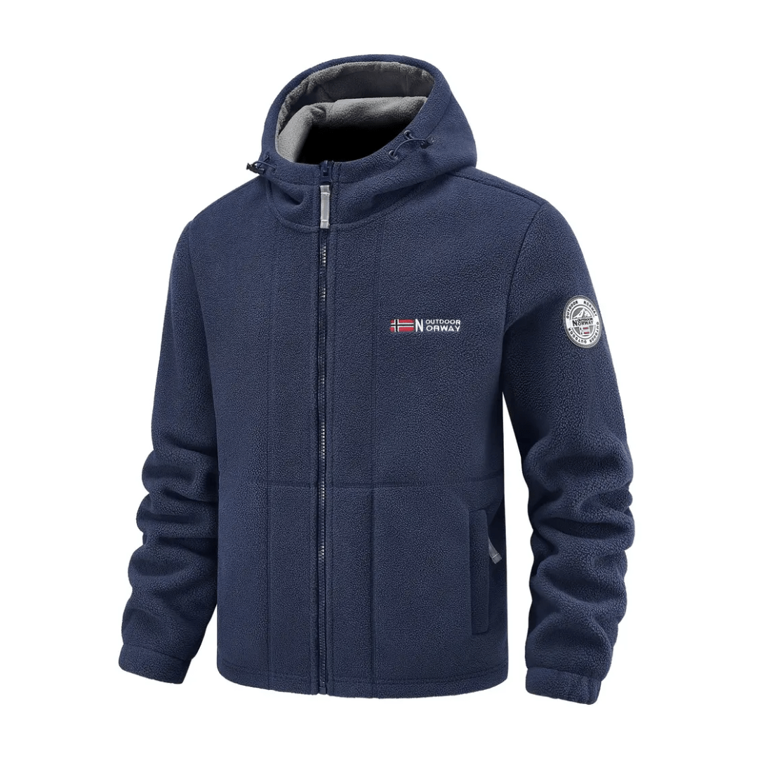 Men’s Windproof Fleece Jacket – Breathable Layer for Cold Weather