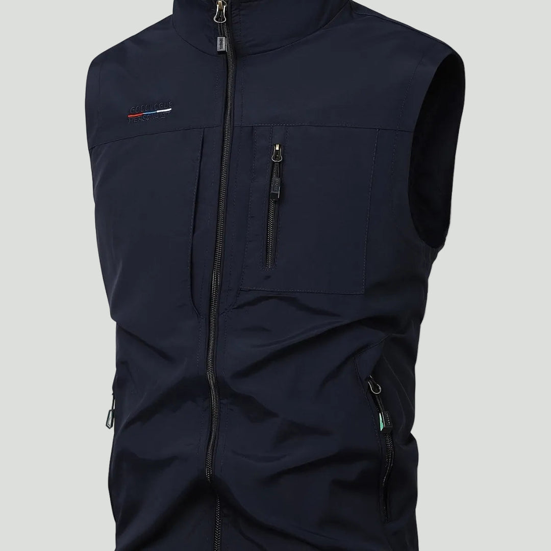 Lightweight Multi-Pocket Outdoor Gilet – Quick-Dry Layer for Active Use
