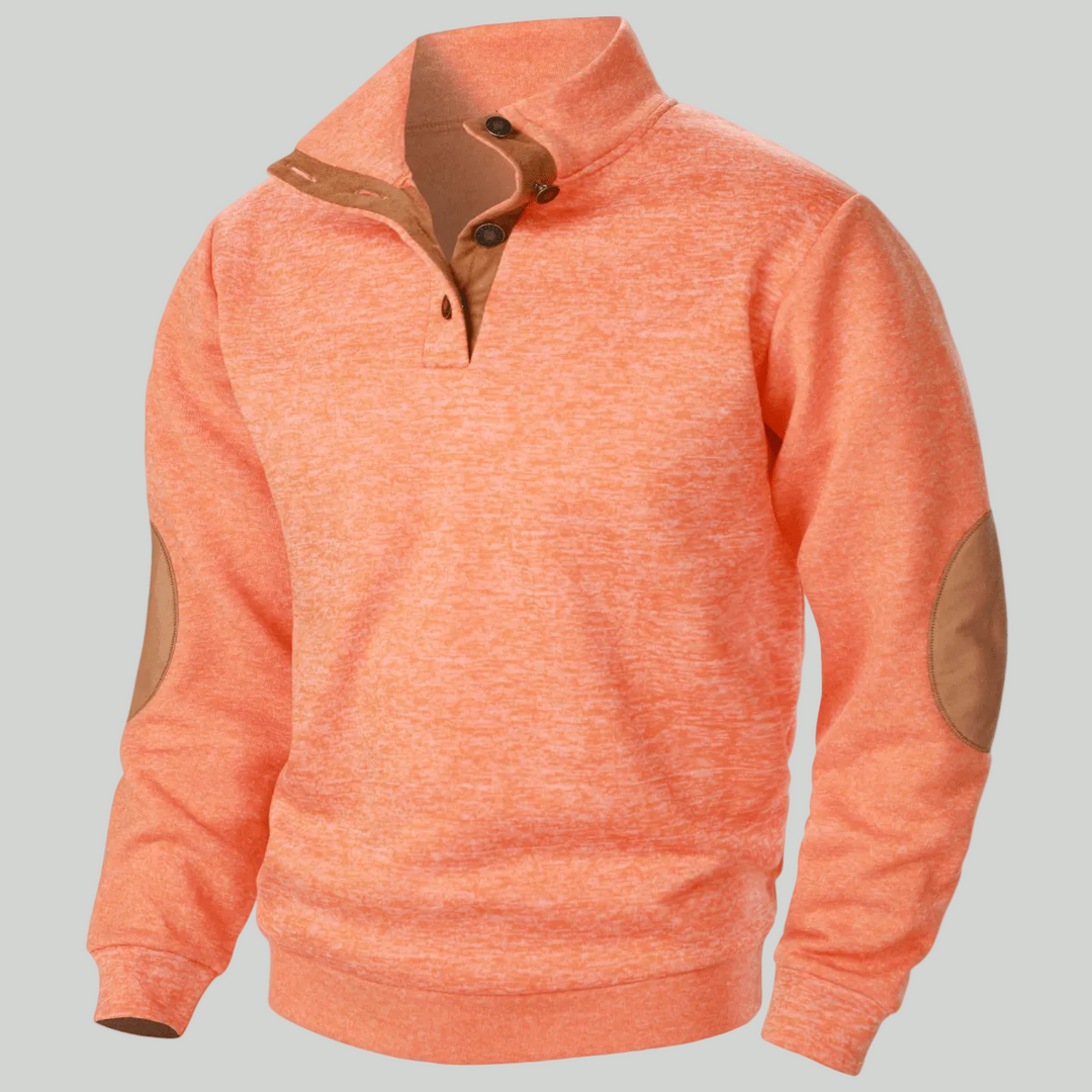 Men’s Knitted Outdoor Sweater – Stand Collar Layer