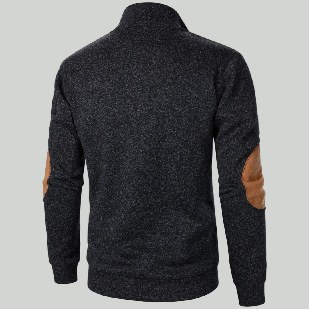 Men’s Knitted Outdoor Sweater – Stand Collar Layer