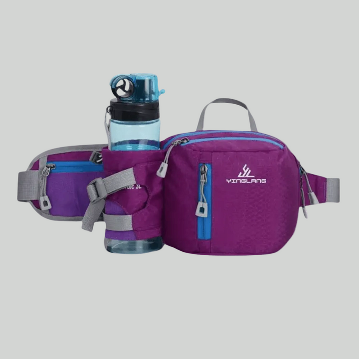 Lightweight Water-Resistant Outdoor Waist Pack – Bottle Holder Design