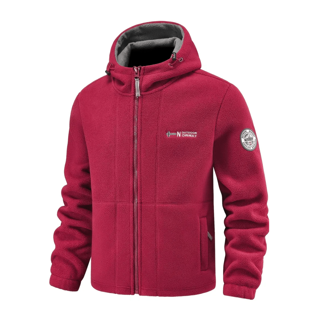Men’s Windproof Fleece Jacket – Breathable Layer for Cold Weather