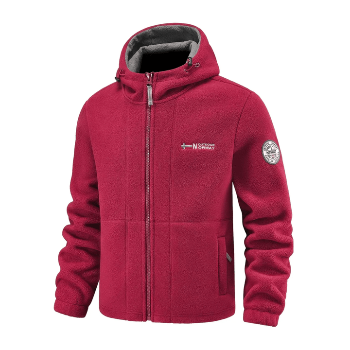 Men’s Windproof Fleece Jacket – Breathable Layer for Cold Weather