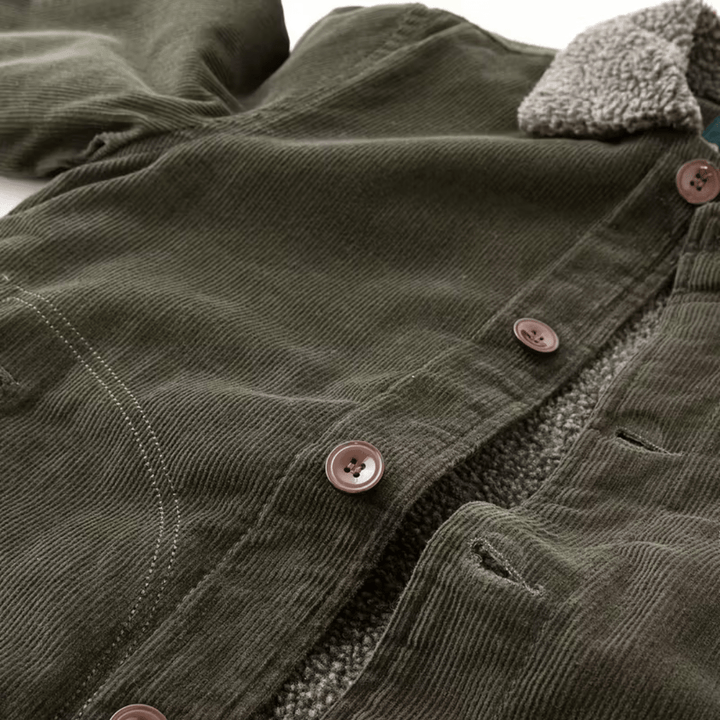 Men’s Cotton Jacket with Fleece Lining – Practical Outdoor Layer