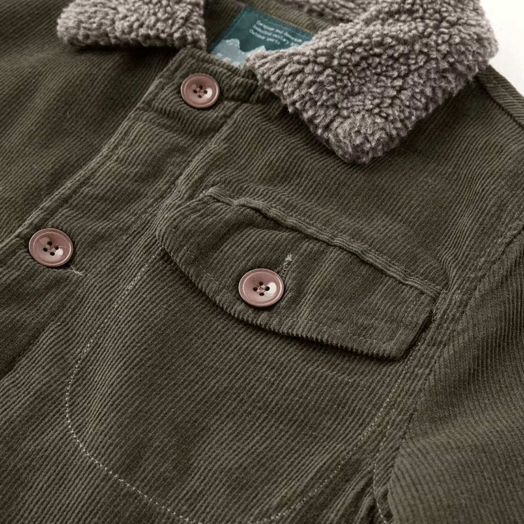 Men’s Cotton Jacket with Fleece Lining – Practical Outdoor Layer