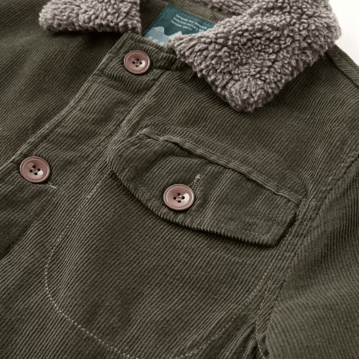 Men’s Cotton Jacket with Fleece Lining – Practical Outdoor Layer