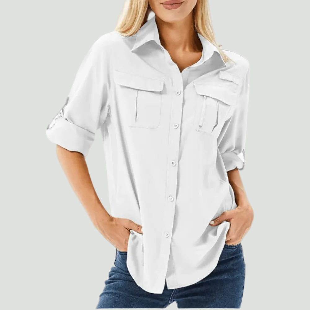 Women’s Lightweight Long Sleeve Hiking Shirt – Breathable for Outdoor Use