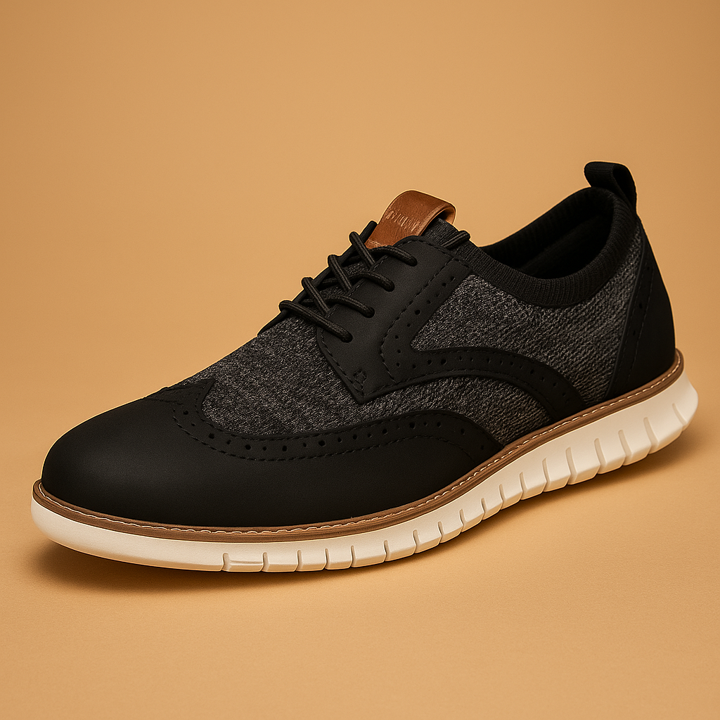 Men’s Breathable Brogue Dress Shoes – Classic Style with Modern Comfort