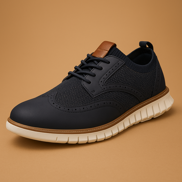 Men’s Breathable Brogue Dress Shoes – Classic Style with Modern Comfort