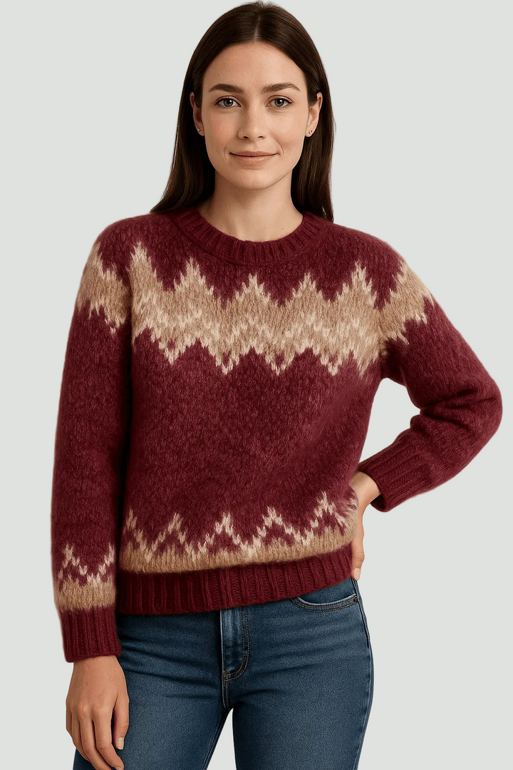 Women’s Elegant Round Neck Jumper – Soft Knit
