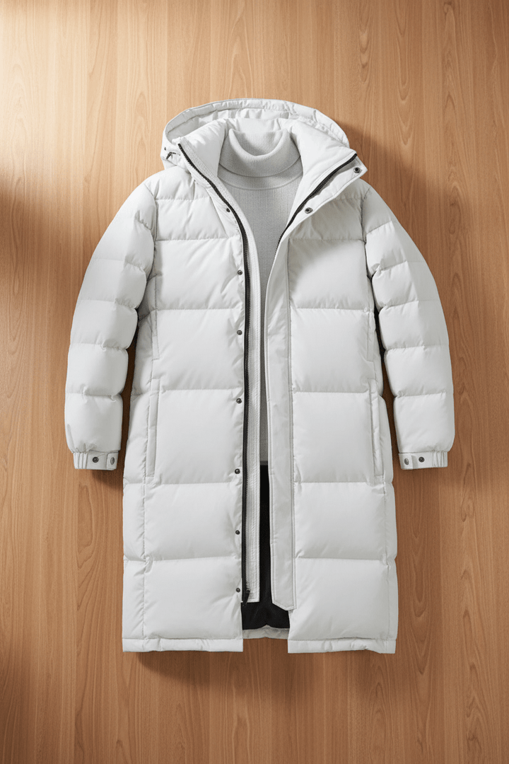 Men’s Thickly Insulated Hooded Trench Coat
