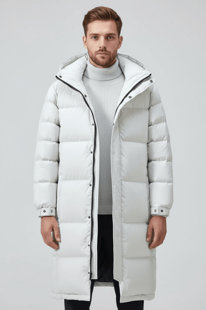 Men’s Thickly Insulated Hooded Trench Coat
