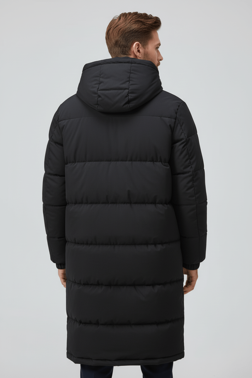 Men’s Thickly Insulated Hooded Trench Coat