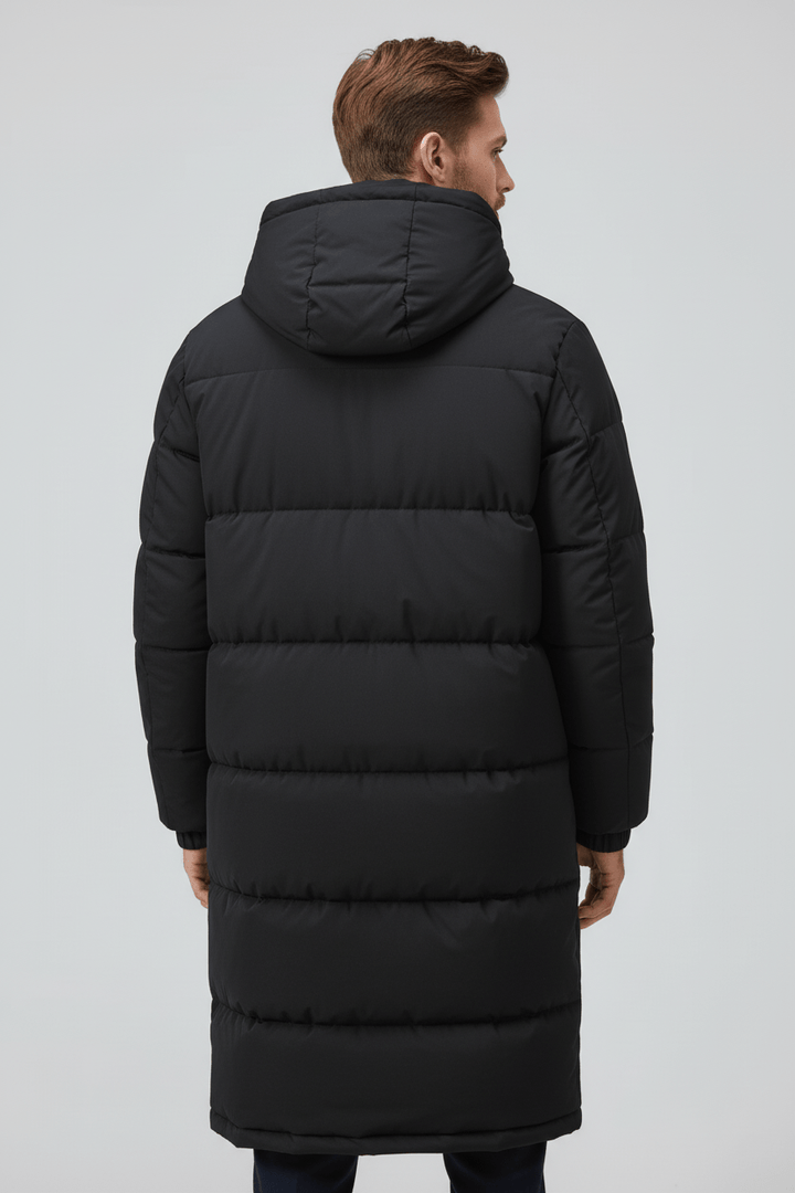 Men’s Thickly Insulated Hooded Trench Coat