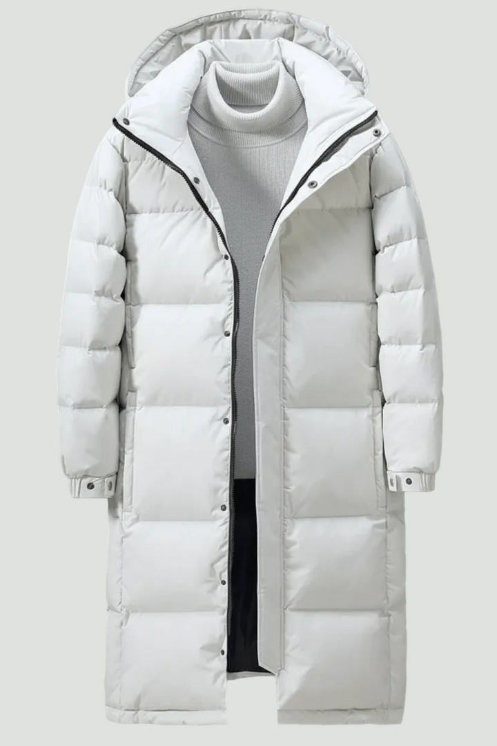 Men’s Thickly Insulated Hooded Trench Coat