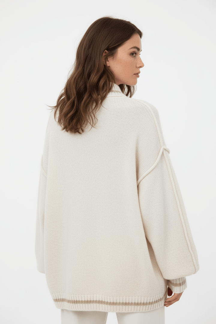 Women’s Oversized Knit Jumper with Balloon Sleeves