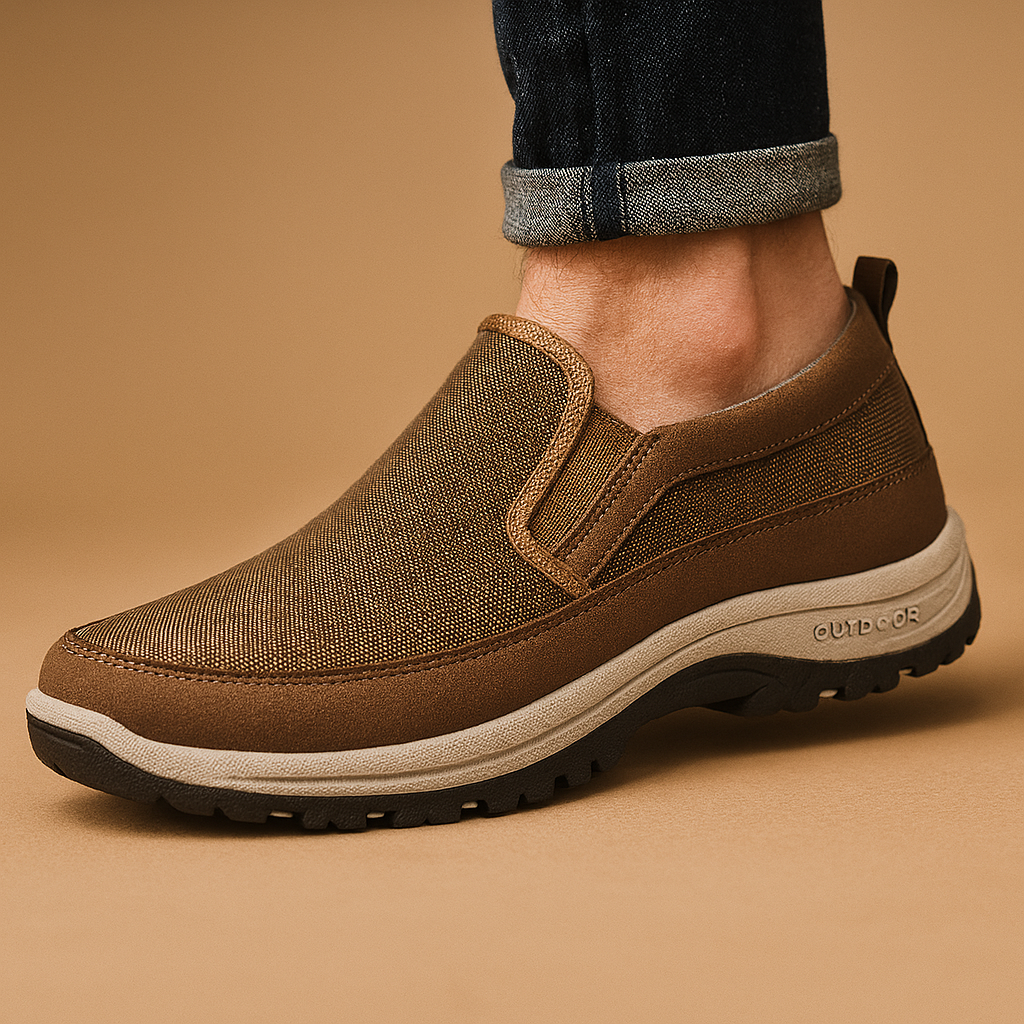 Men’s Slip-On Breathable Walking Shoes – Lightweight & Supportive Fit