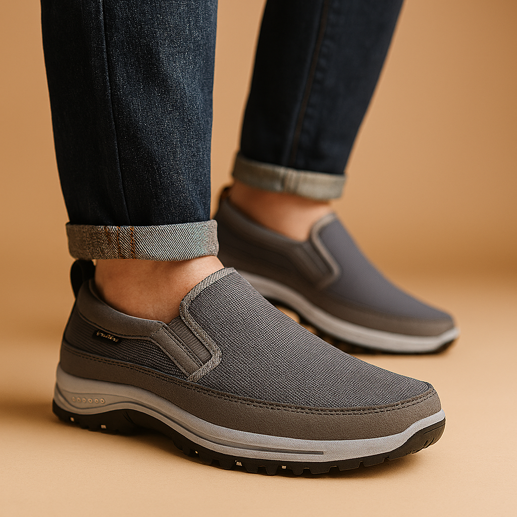 Men’s Slip-On Breathable Walking Shoes – Lightweight & Supportive Fit