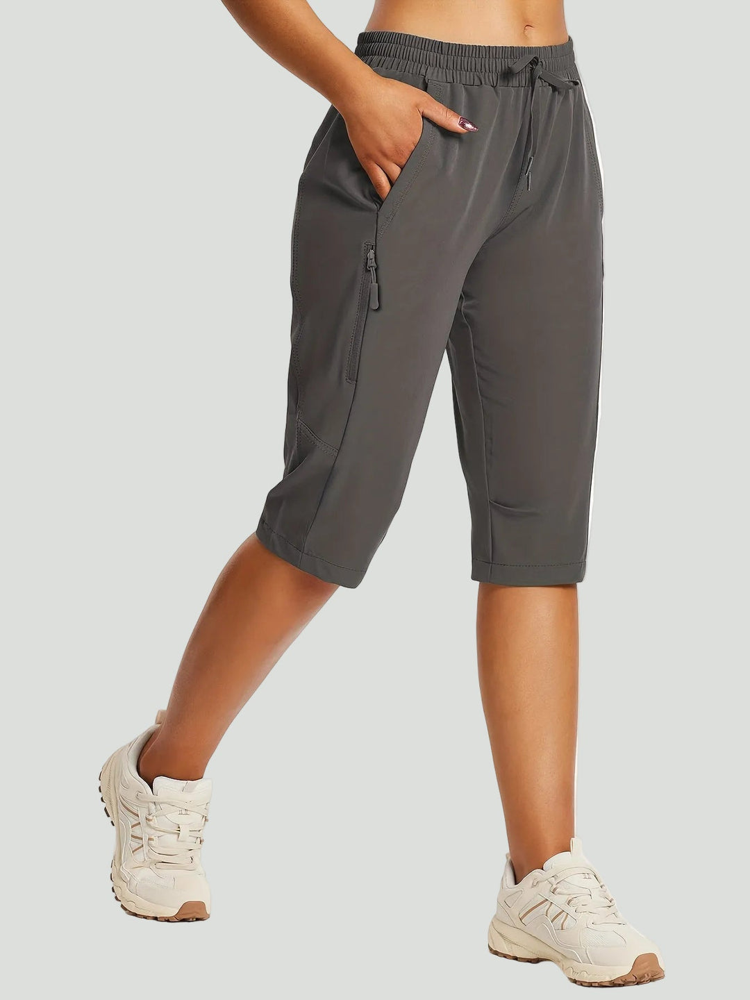 Men’s Lightweight Hiking Cargo Shorts – Quick-Dry with Elastic Waist