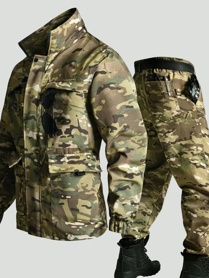 Men’s Lightweight Outdoor Workwear Set – Multi-Pocket Design for Field Use