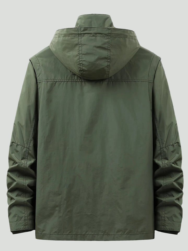 Men’s Outdoor Tactical Jacket – Multi-Pocket Design with Stand Collar