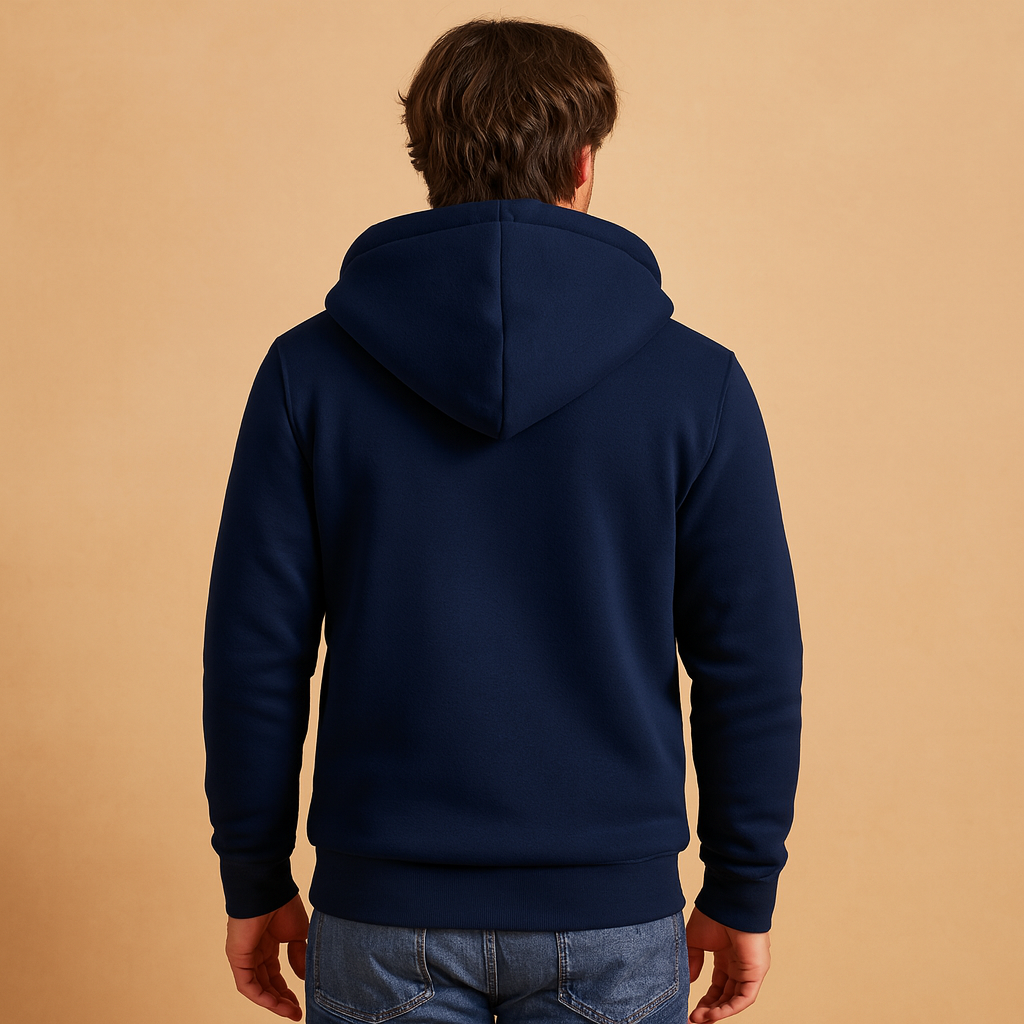 Men’s Fleece Cardigan – Warm Zip-Up with Faux-Fur Lining