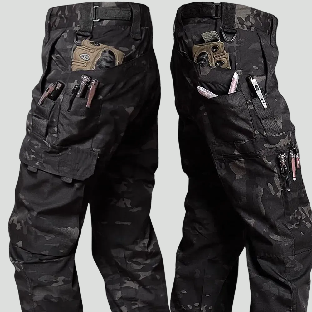 Men’s Tactical Outdoor Work Pants – Water-Resistant Cargo Design