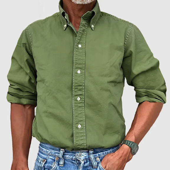 Men’s Long Sleeve Shirt | Smart Casual Button-Up with Clean, Modern Style
