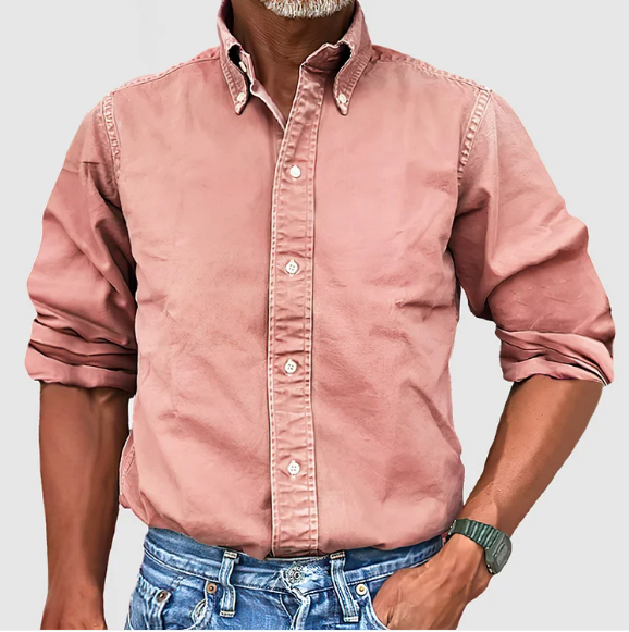 Men’s Long Sleeve Shirt | Smart Casual Button-Up with Clean, Modern Style