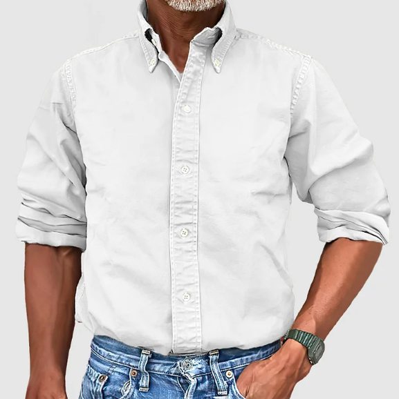 Men’s Long Sleeve Shirt | Smart Casual Button-Up with Clean, Modern Style