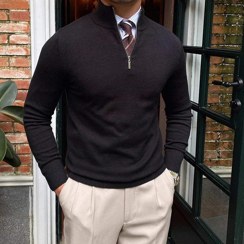 Men’s Quarter Zip Jumper – Modern Knit with Effortless Style