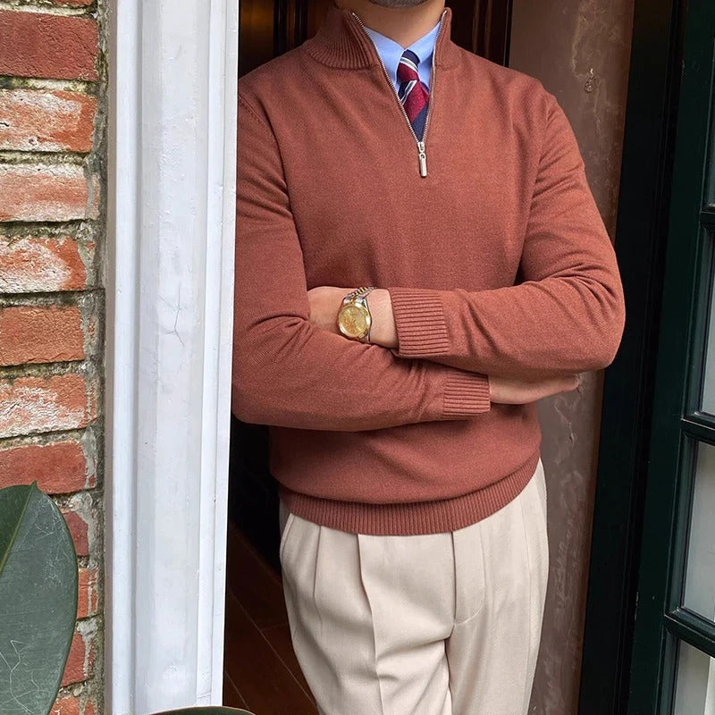 Men’s Quarter Zip Jumper – Modern Knit with Effortless Style