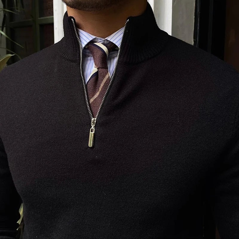 Men’s Quarter Zip Jumper – Modern Knit with Effortless Style