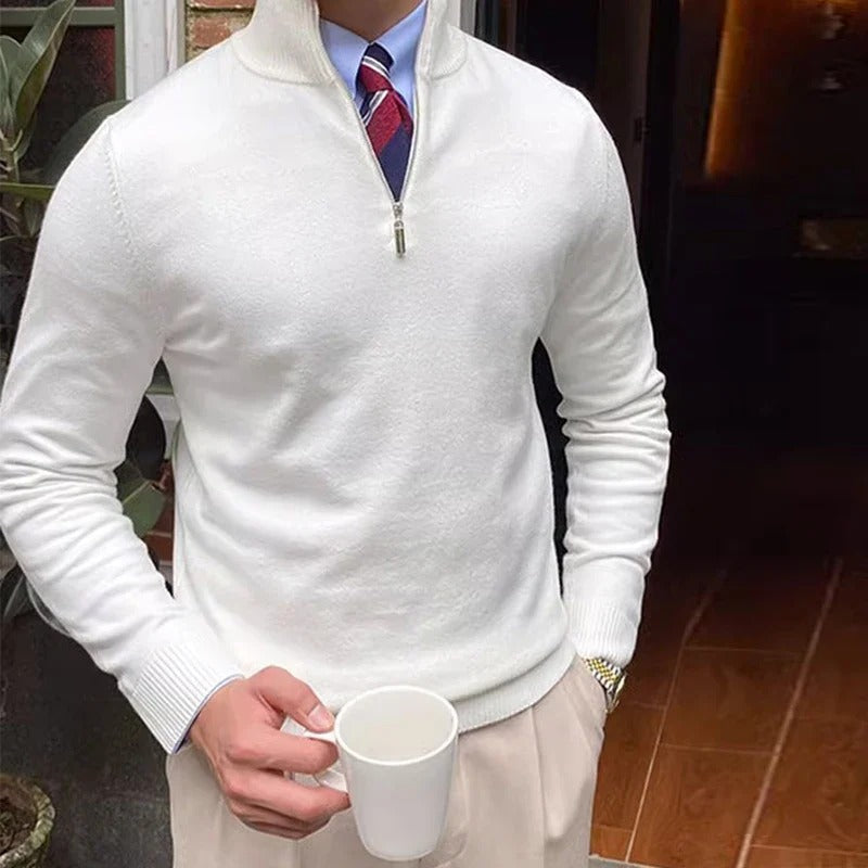 Men’s Quarter Zip Jumper – Modern Knit with Effortless Style