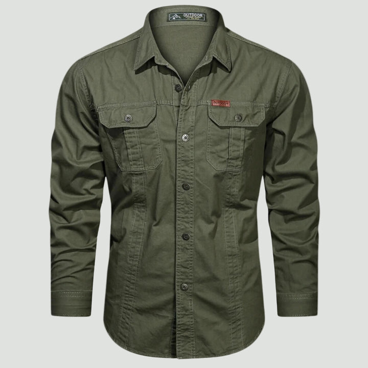 Men’s Outdoor Shirt with Chest Pockets and Button Front