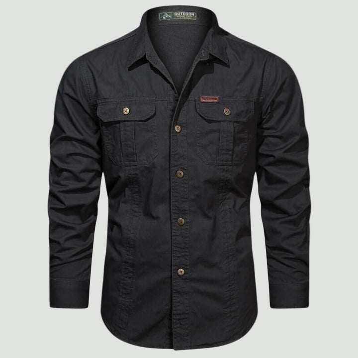 Men’s Outdoor Shirt with Chest Pockets and Button Front