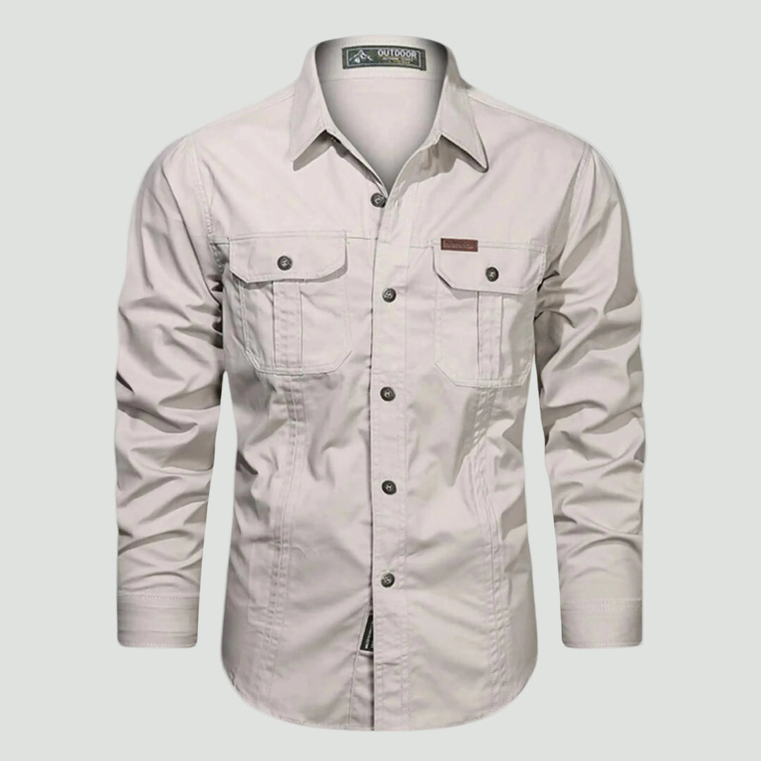 Men’s Outdoor Shirt with Chest Pockets and Button Front