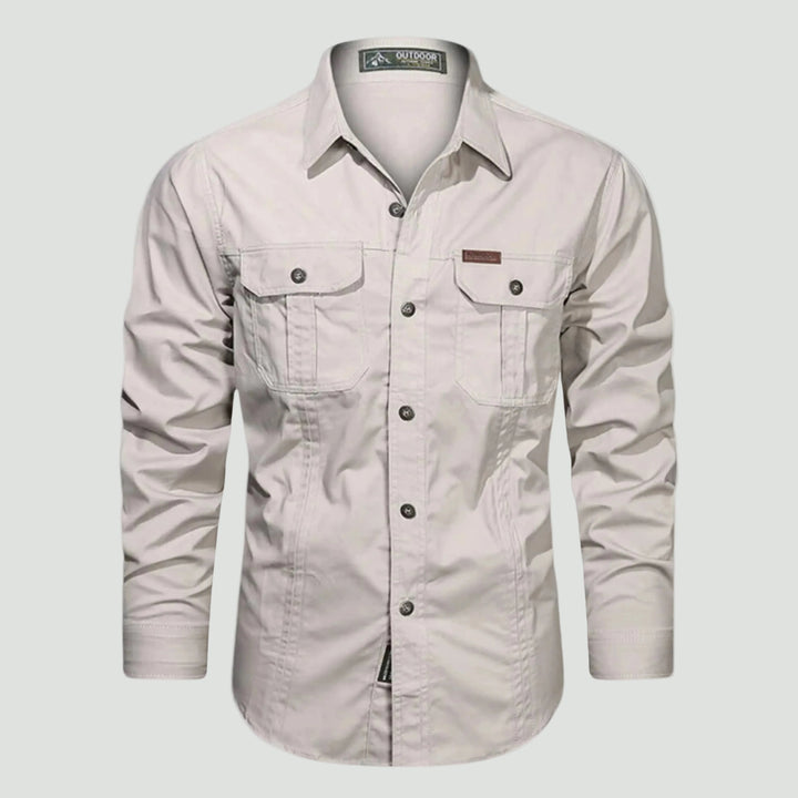 Men’s Outdoor Shirt with Chest Pockets and Button Front