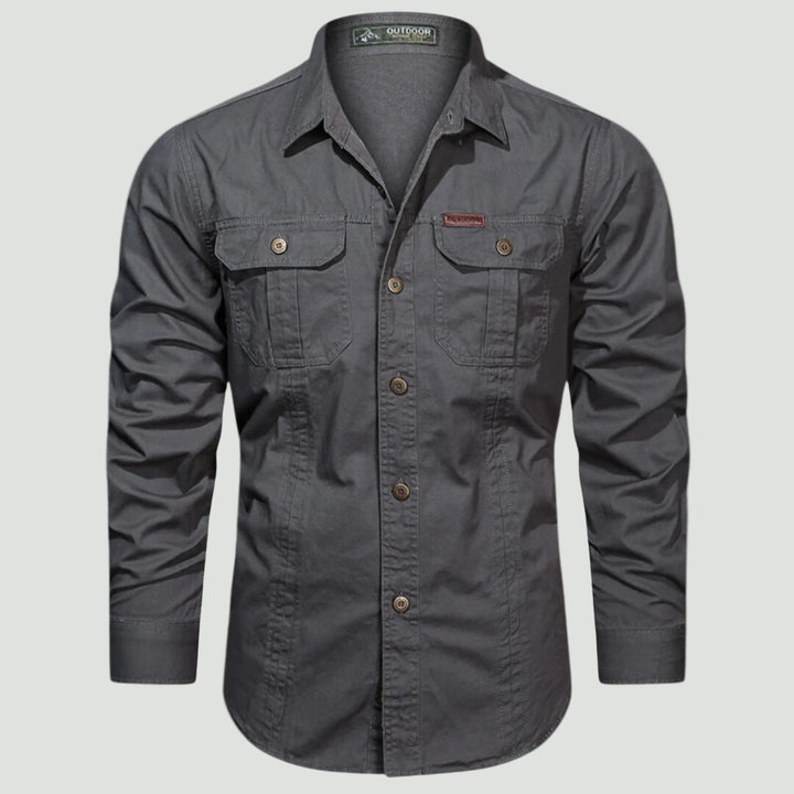 Men’s Outdoor Shirt with Chest Pockets and Button Front
