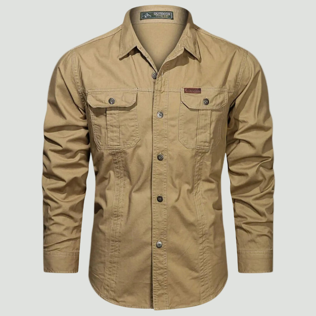 Men’s Outdoor Shirt with Chest Pockets and Button Front
