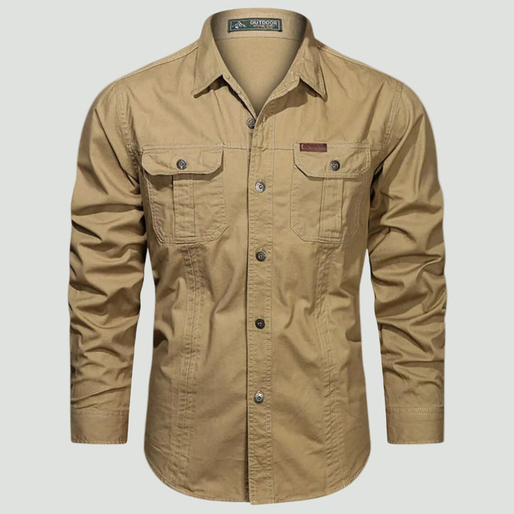 Men’s Outdoor Shirt with Chest Pockets and Button Front