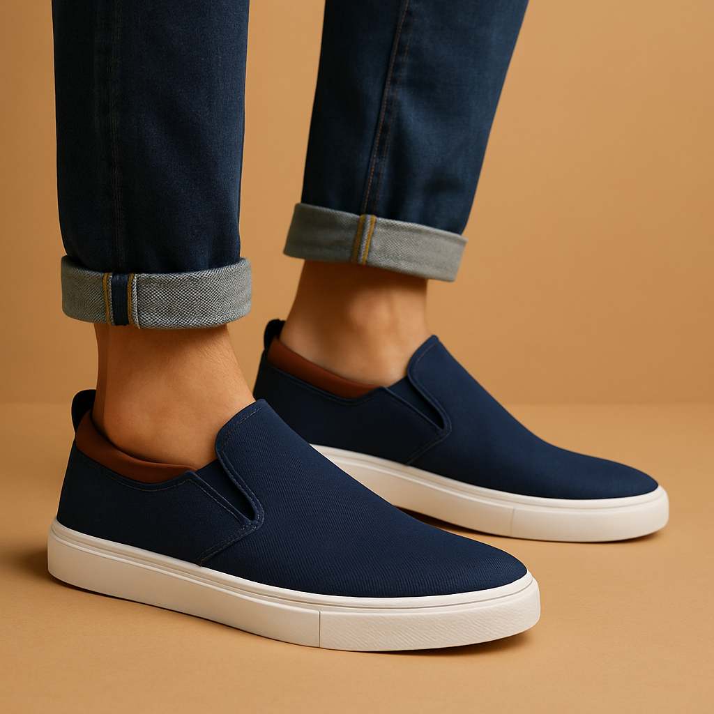 Men’s Breathable Slip-On Loafers – Modern Comfort and Timeless Style