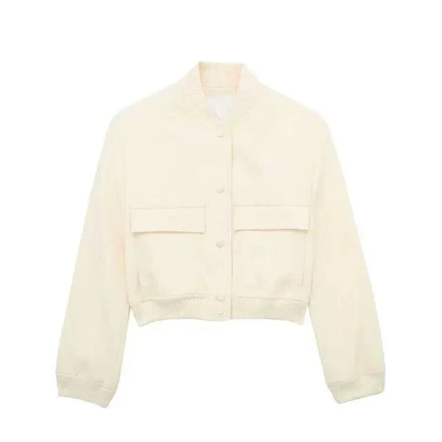 Cropped Bomber Jacket for Women | Modern Edge