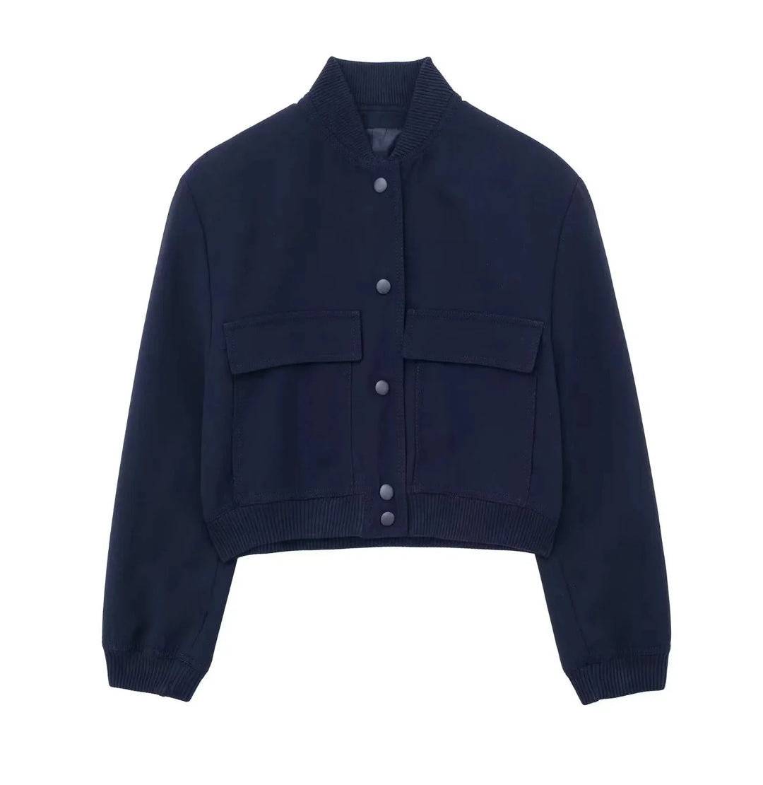 Cropped Bomber Jacket for Women | Modern Edge