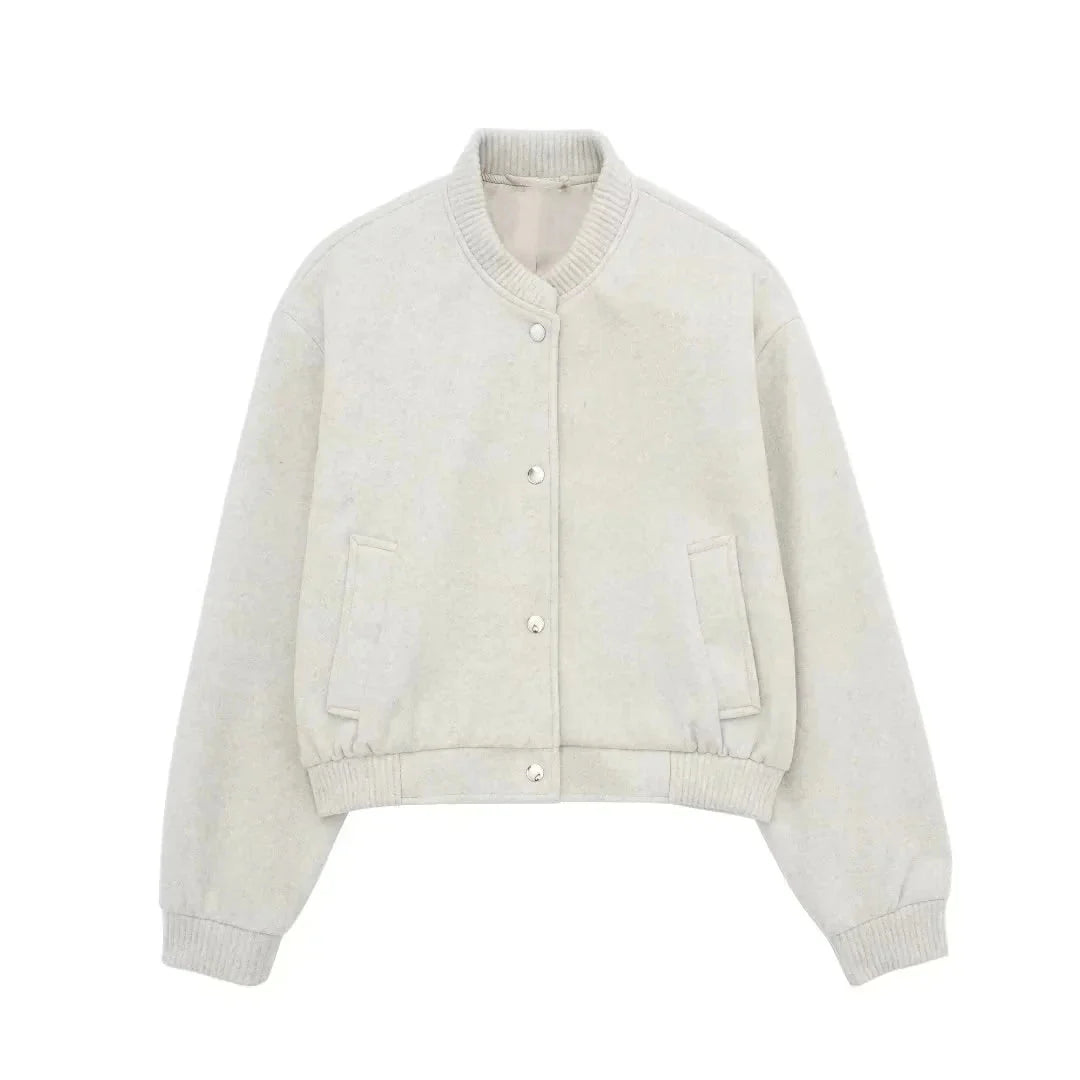 Cropped Bomber Jacket for Women | Sporty & Stylish