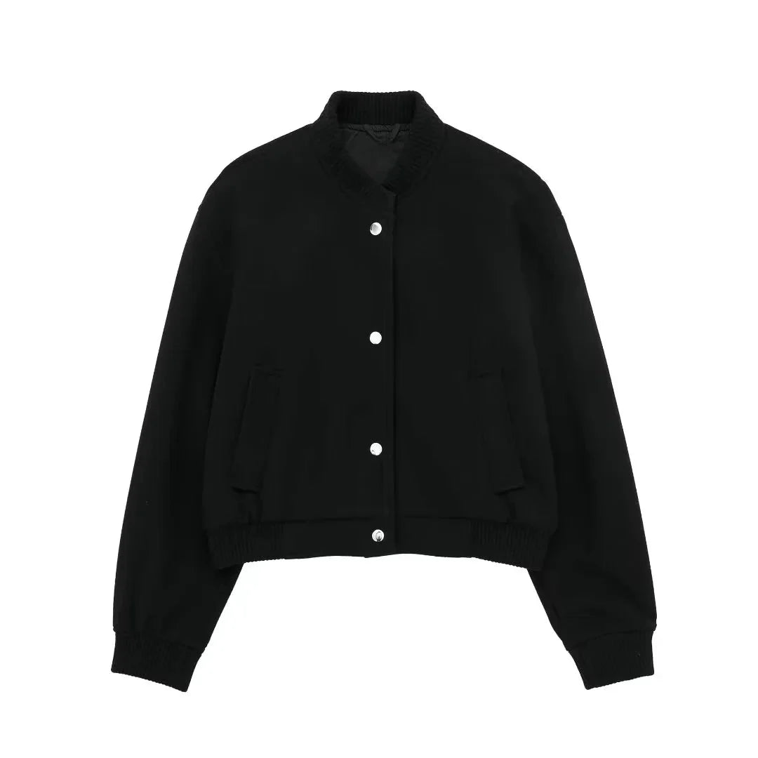 Cropped Bomber Jacket for Women | Sporty & Stylish