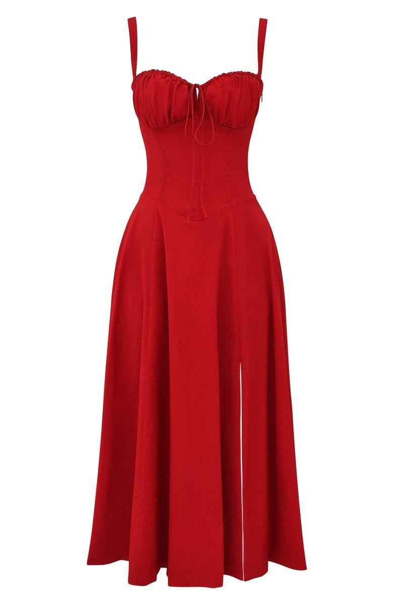 Corset Midi Summer Dress for Women | Elegant Silhouette